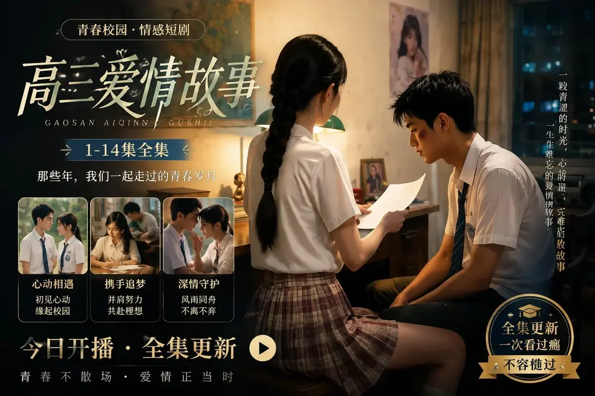 《高三爱情故事》AI短剧系列高清完整版在线观看-全集蓝光修复中字-百度阿里云盘直链-零卡顿无广告